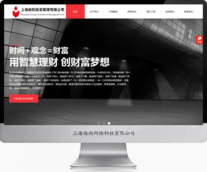 松江金融網(wǎng)站建設(shè)案例